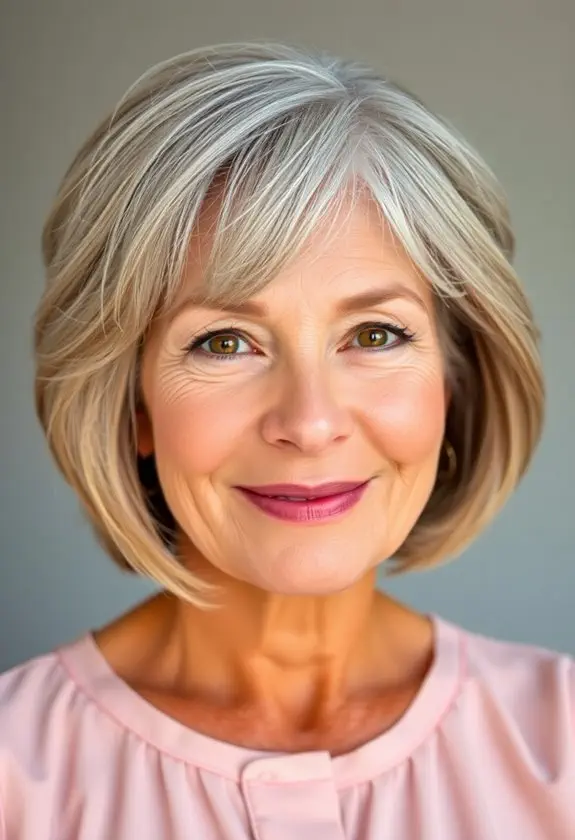 bangs with feathered layers