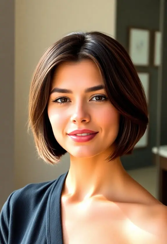 chic bob with contour