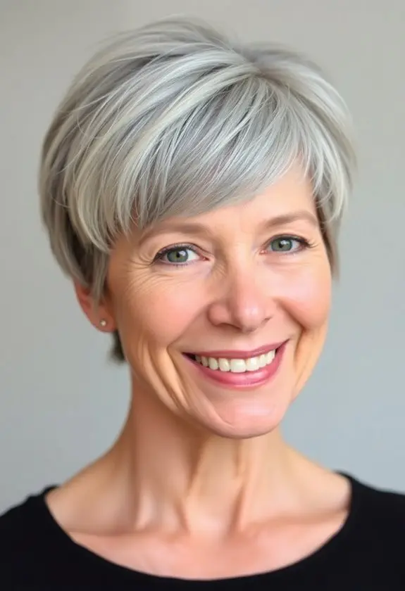 chic feathered hairstyle update