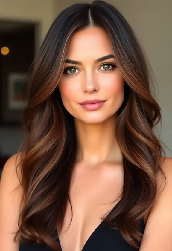 chic layered hairstyle with flip