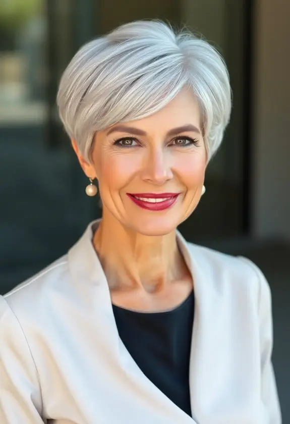 chic short hairstyle option