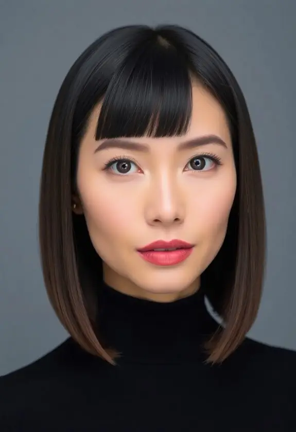 chic timeless shoulder length haircut