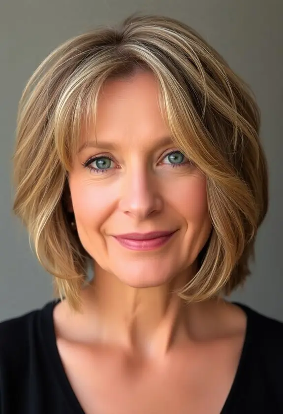 choppy layered textured bob