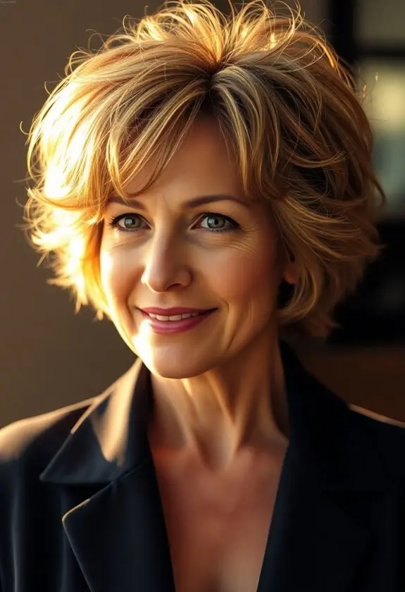 choppy textured hair cut