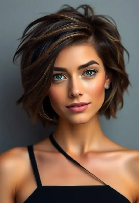 crowned textured pixie style