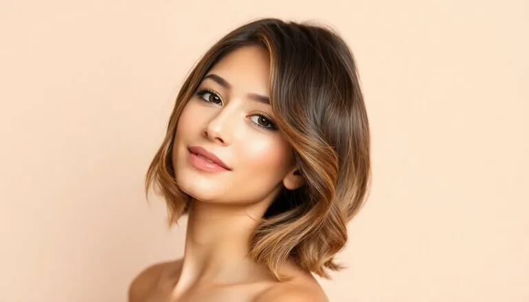 elegant layered side part styles