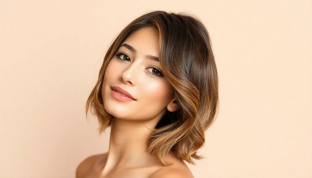 elegant layered side part styles
