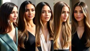 elegant straight hair styles