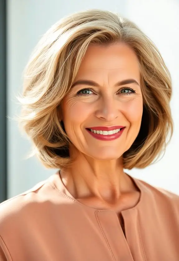 lifted textured bob hairstyle