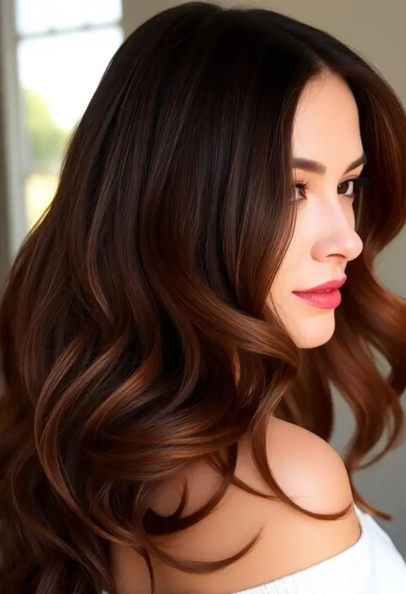 long layered hair volume