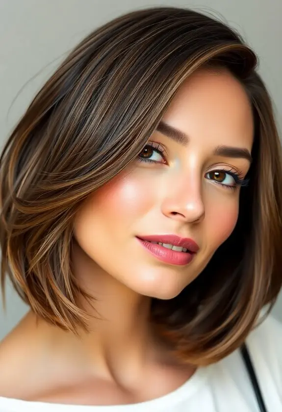 stylish asymmetrical hair cut
