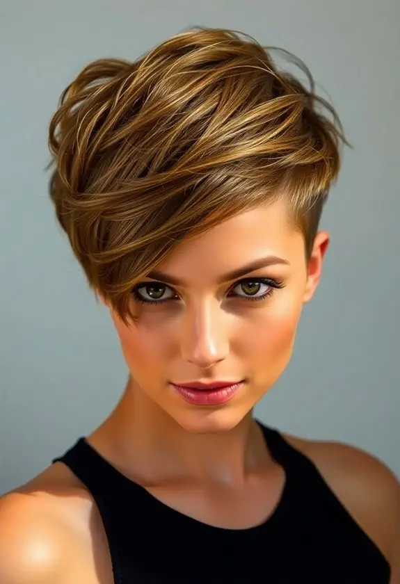 stylish layered undercut hairstyle