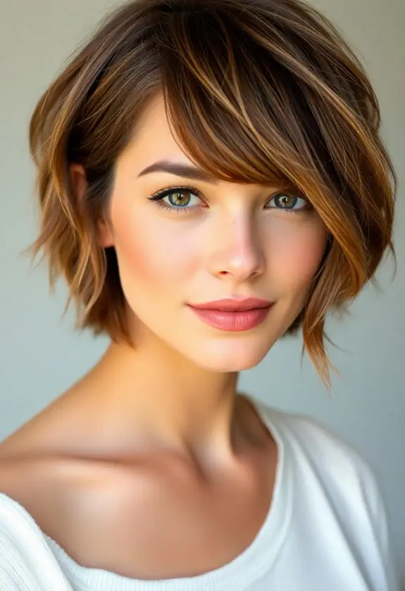 stylish short layered haircut