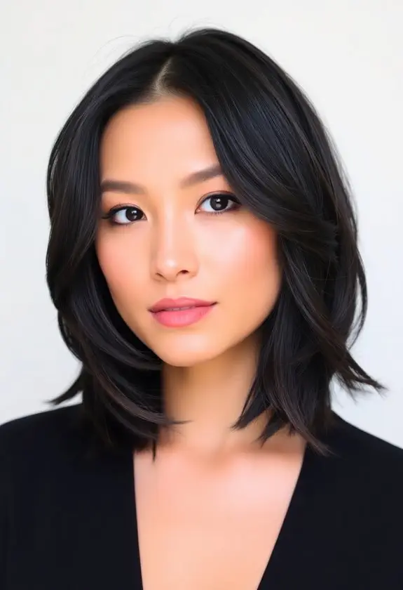 stylish uneven hairstyle design