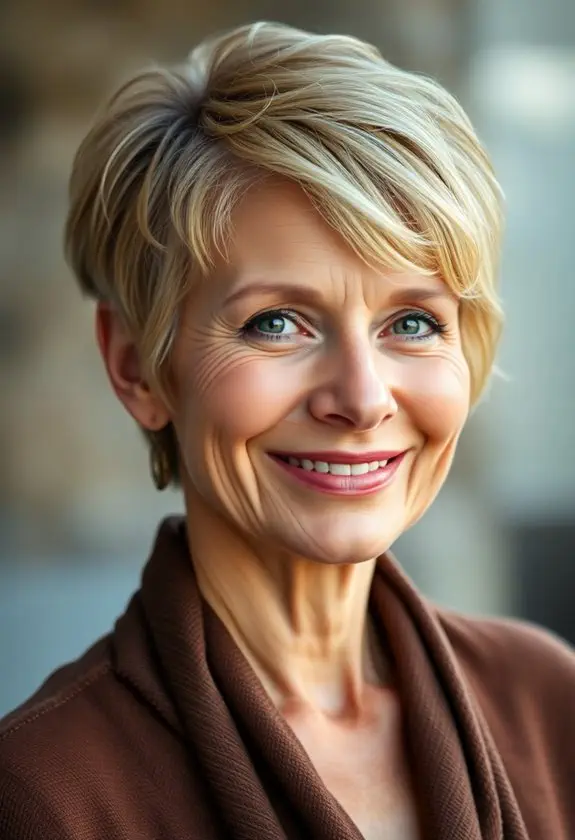 textured crown pixie hairstyle