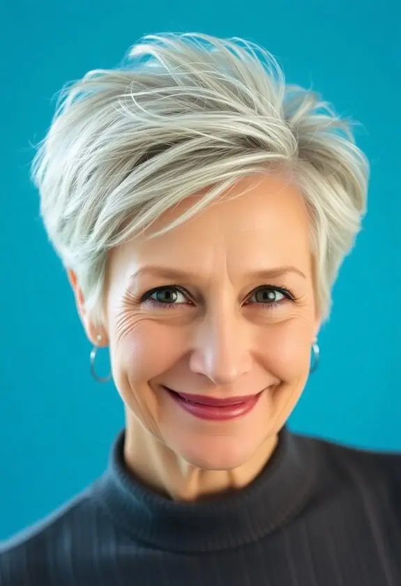 textured pixie hairdo crown