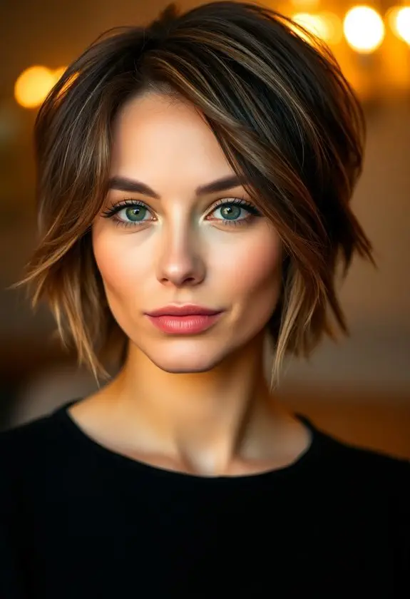 textured short haircut style