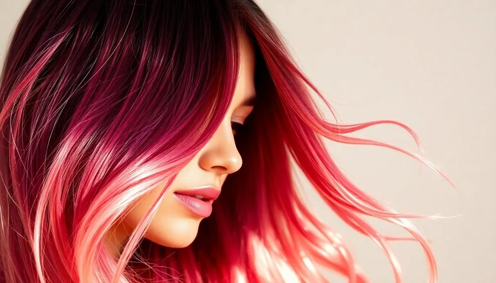 trendy ombre hair colors