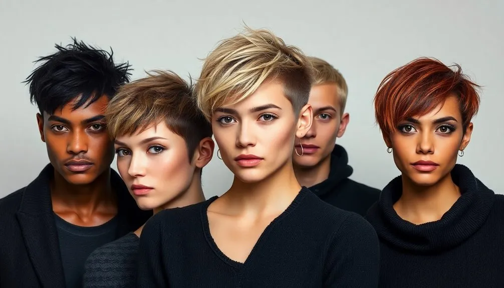 trendy short wolf cuts