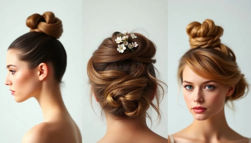 trendy women s bun hairstyles