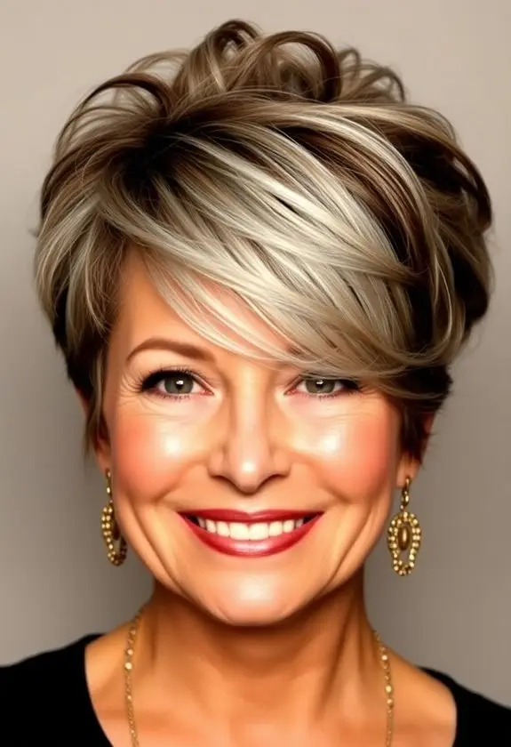 volume crowned stacked pixie