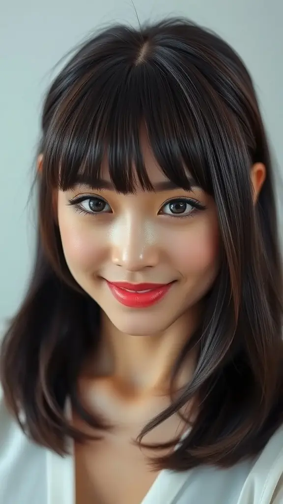 japanese hairstyle with bangs