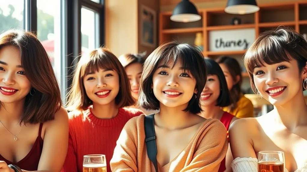 trendy short korean hairstyles