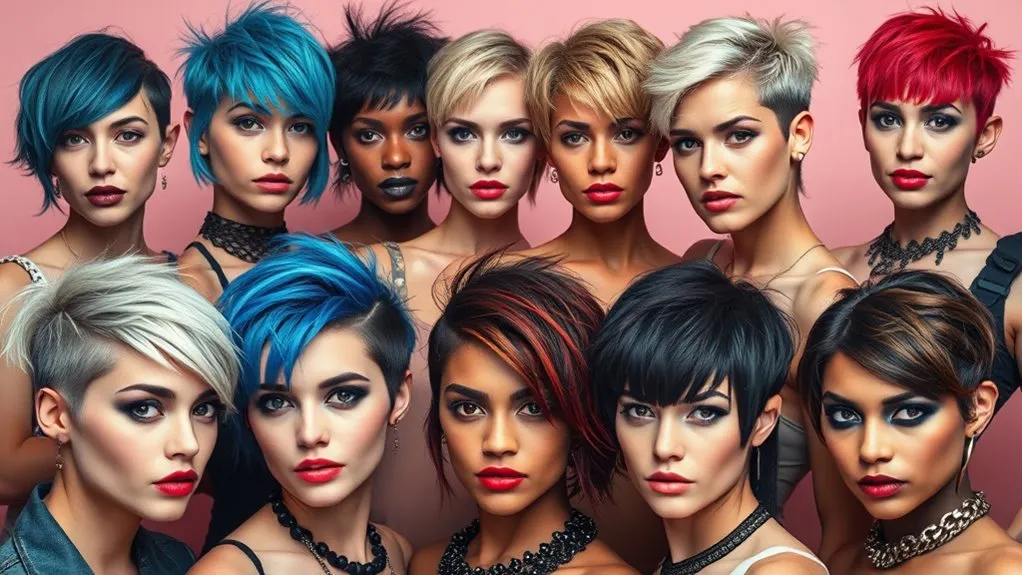 trendy short punk hairstyles