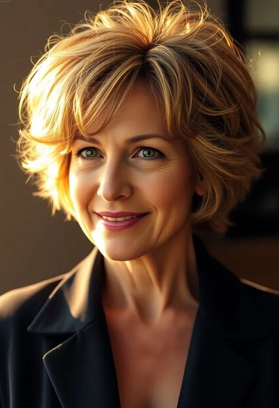 choppy textured hair cut