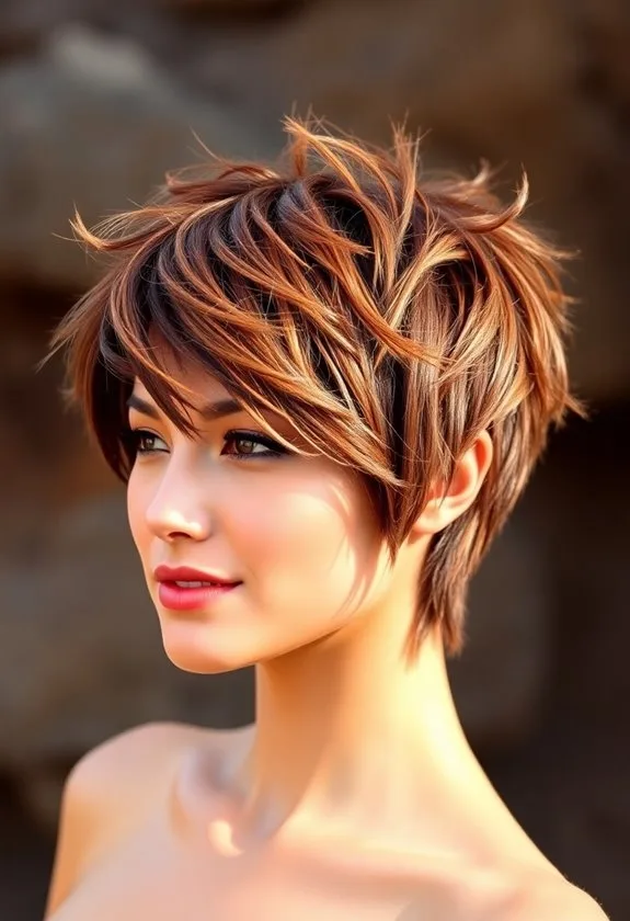 colorful edgy fairy hairstyle