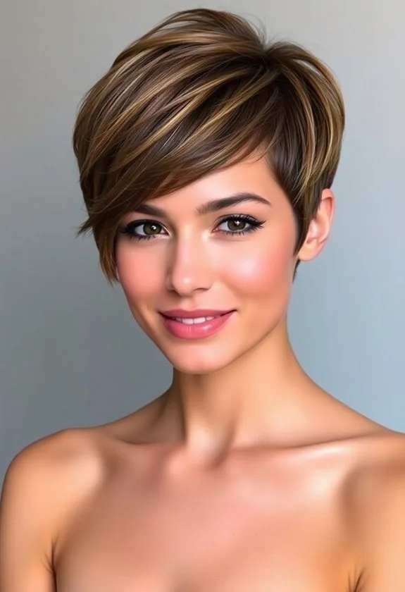 crown volume layered pixie