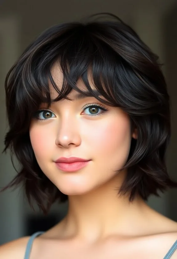 dynamic short shag haircut