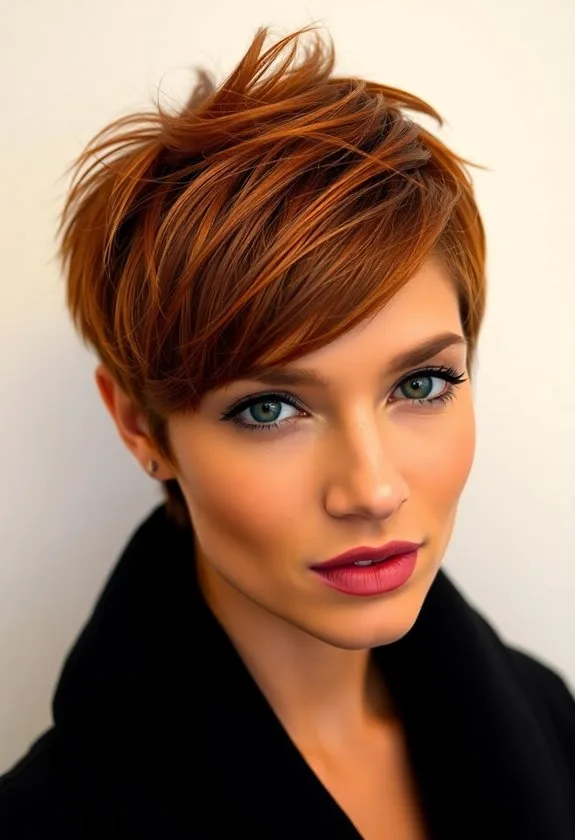 edgy hairstyle with texture