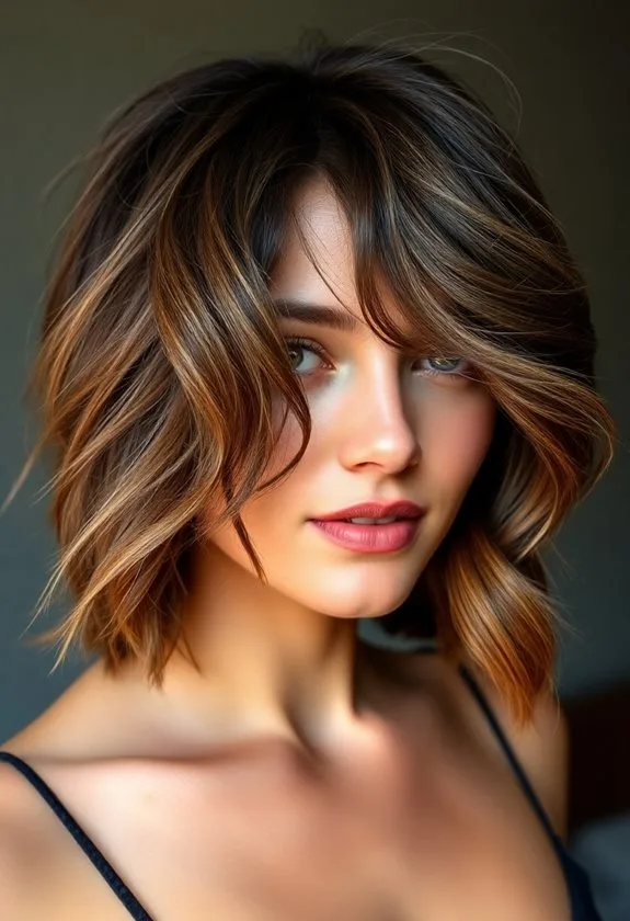fringe textured cropped hairstyle