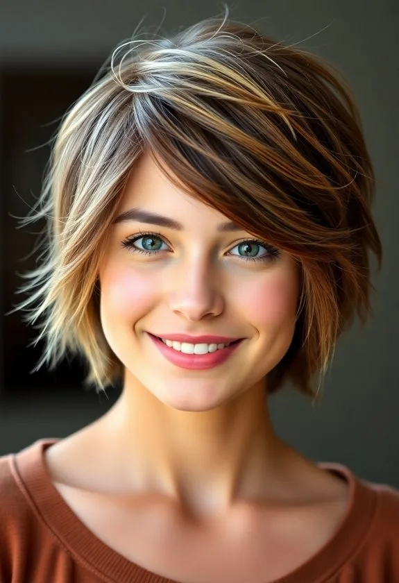 layered shag haircut style