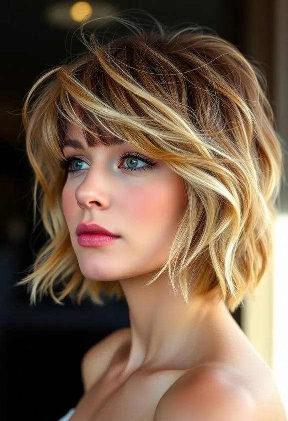 light and textured hairstyle
