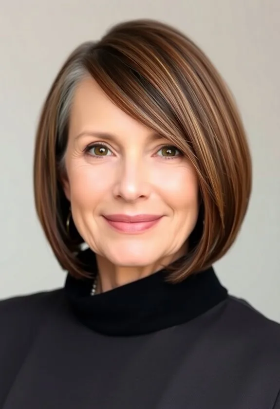 stylish bob hairstyle design