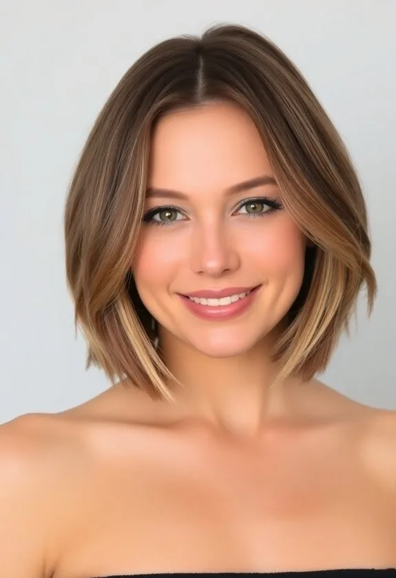 stylish chin length haircut