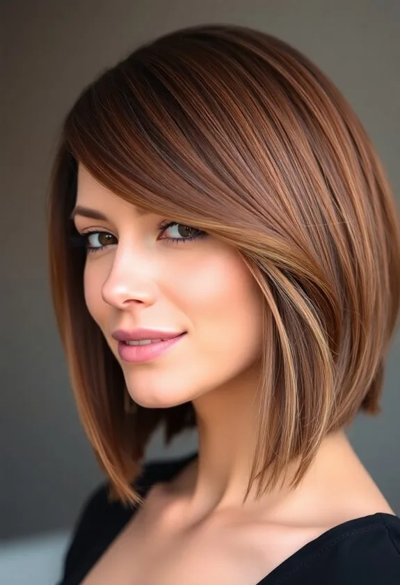 stylish layered bob haircut
