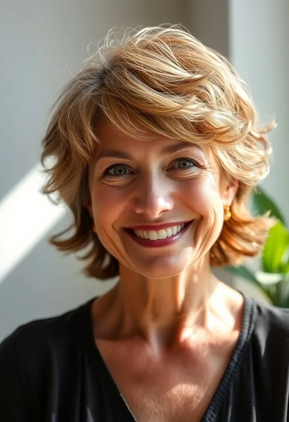 textured dynamic short hairstyle