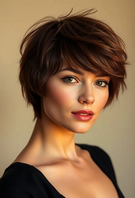 textured wispy crop hairstyle